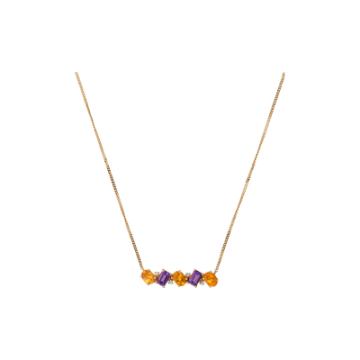 Ожерелье с разноцветными камнями AMSPE